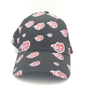Naruto Shippuden Akatsuki Red Cloud Snapback Hat Bioworld Anime Cap